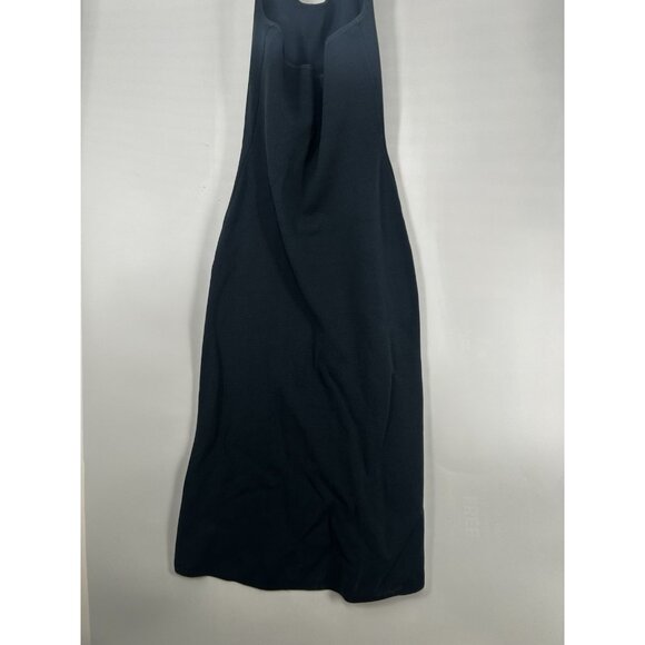 Zara Dress Womens Small Blue Halter Neck Sleeveless Knit Viscose Blend - Picture 2 of 5